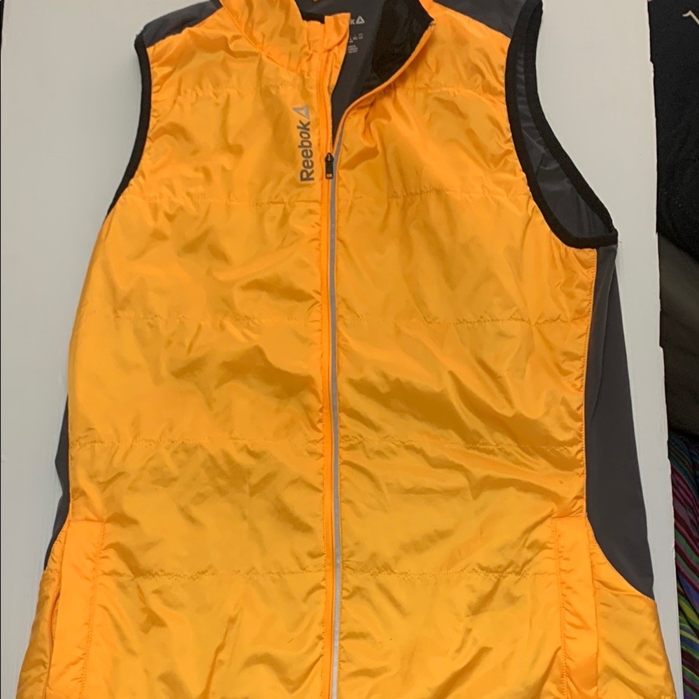 Reebok Bright Orange /yellowSleeveless Jacket
